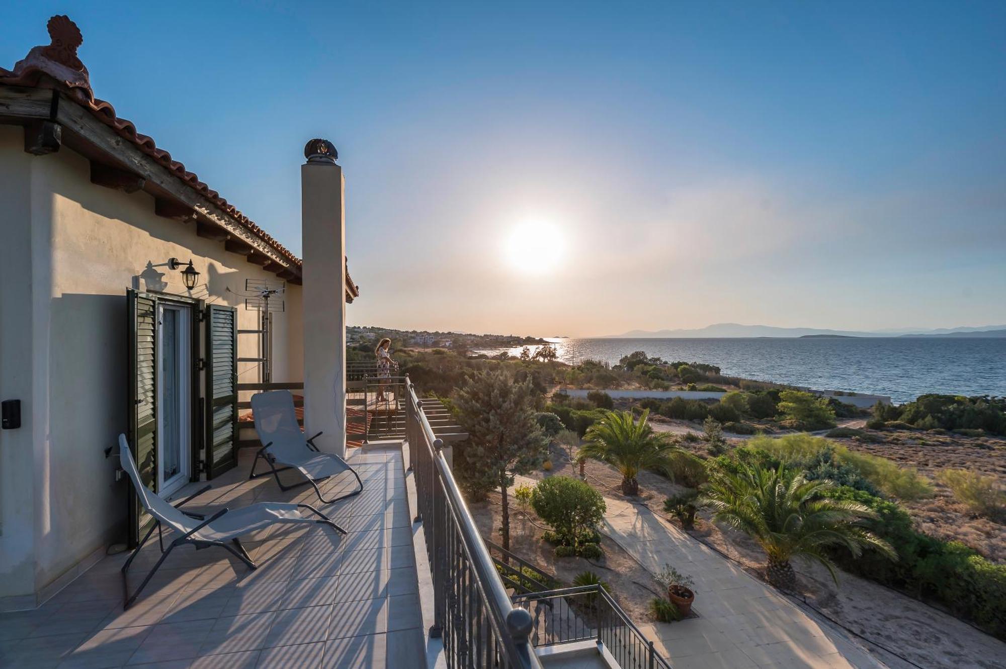 Marfaia - Villa By The Sea Agioi Bagian luar foto
